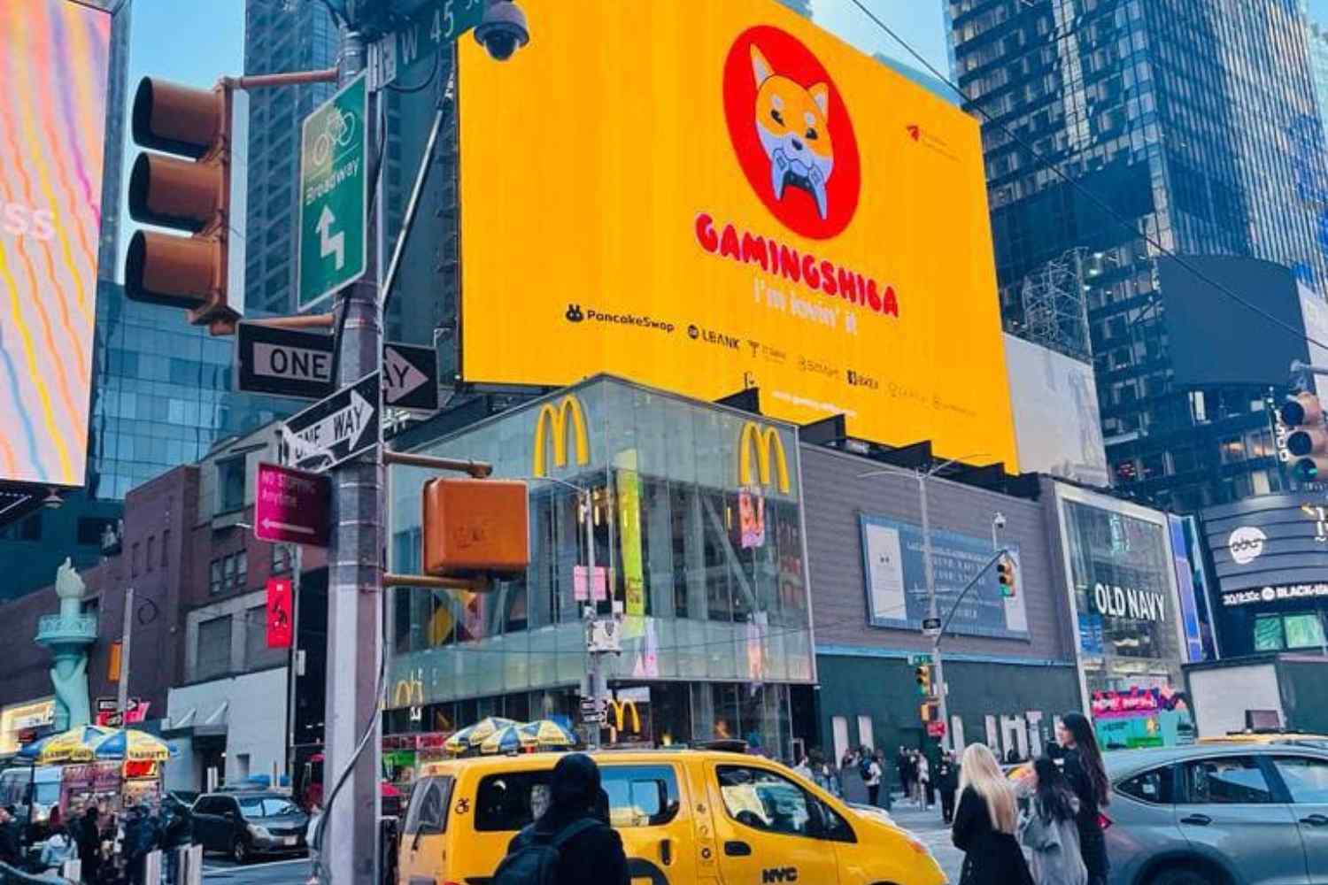 Buy Crypto billboard at Times Square, NYC (The Beast, above McDonalds) [3 days] | Degen Marketing