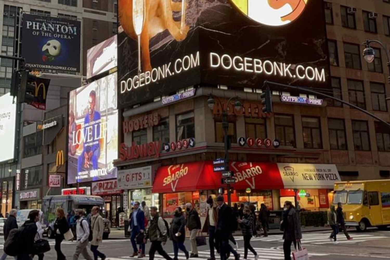 Buy Crypto billboard at Times Square, NYC (Penn Station) [4 days] | Degen Marketing